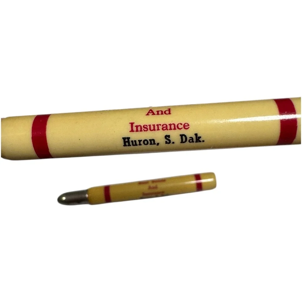 Vtg Millard G. Scott‎ Real Estate Huron SD Advertising Bullet Pencil Lot Collect